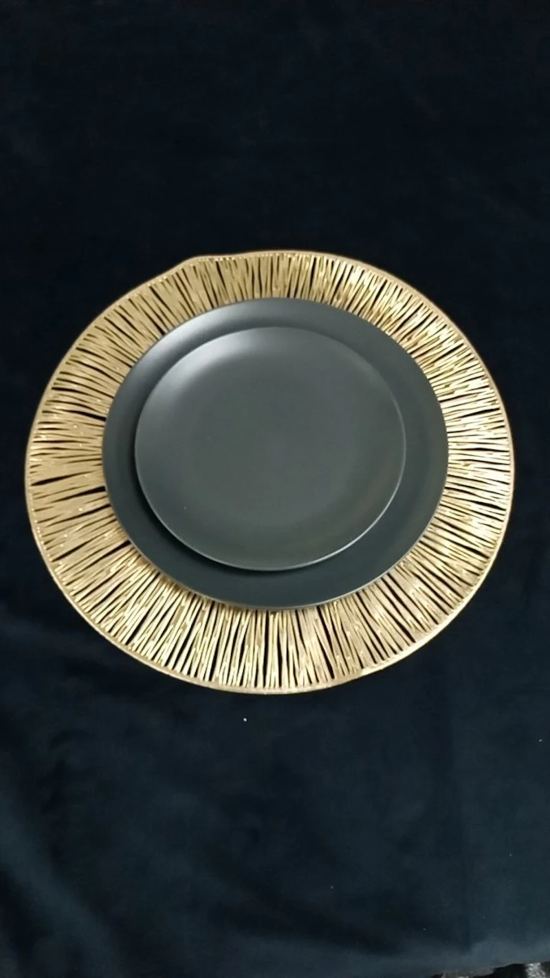 Набор из 2-х тарелок Тотал Грей