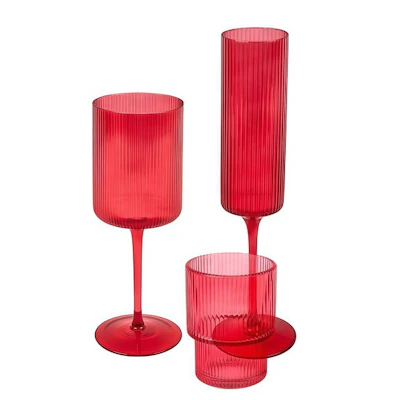 Набор бокалов "Осака" рубиновый - изображение 1