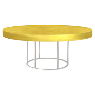 Стол "Лофт" белый лимонный - изображение 1