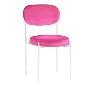 Стул Монако белый глубокий розовый
