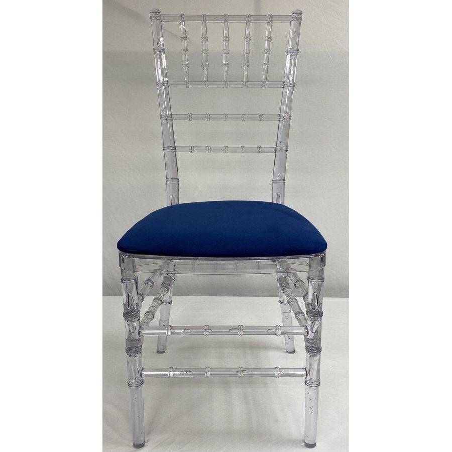 Стул «Тиффани» прозрачный, чернильный бархат - Фото миниатюра 2