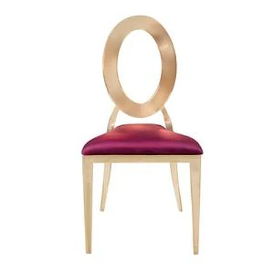 Стул «Элемент» золото, бургундский красный бархат - изображение 2