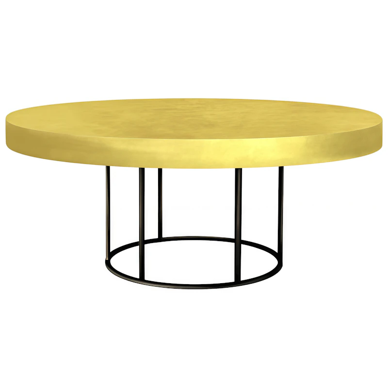 Стол "Лофт" черный лимонный