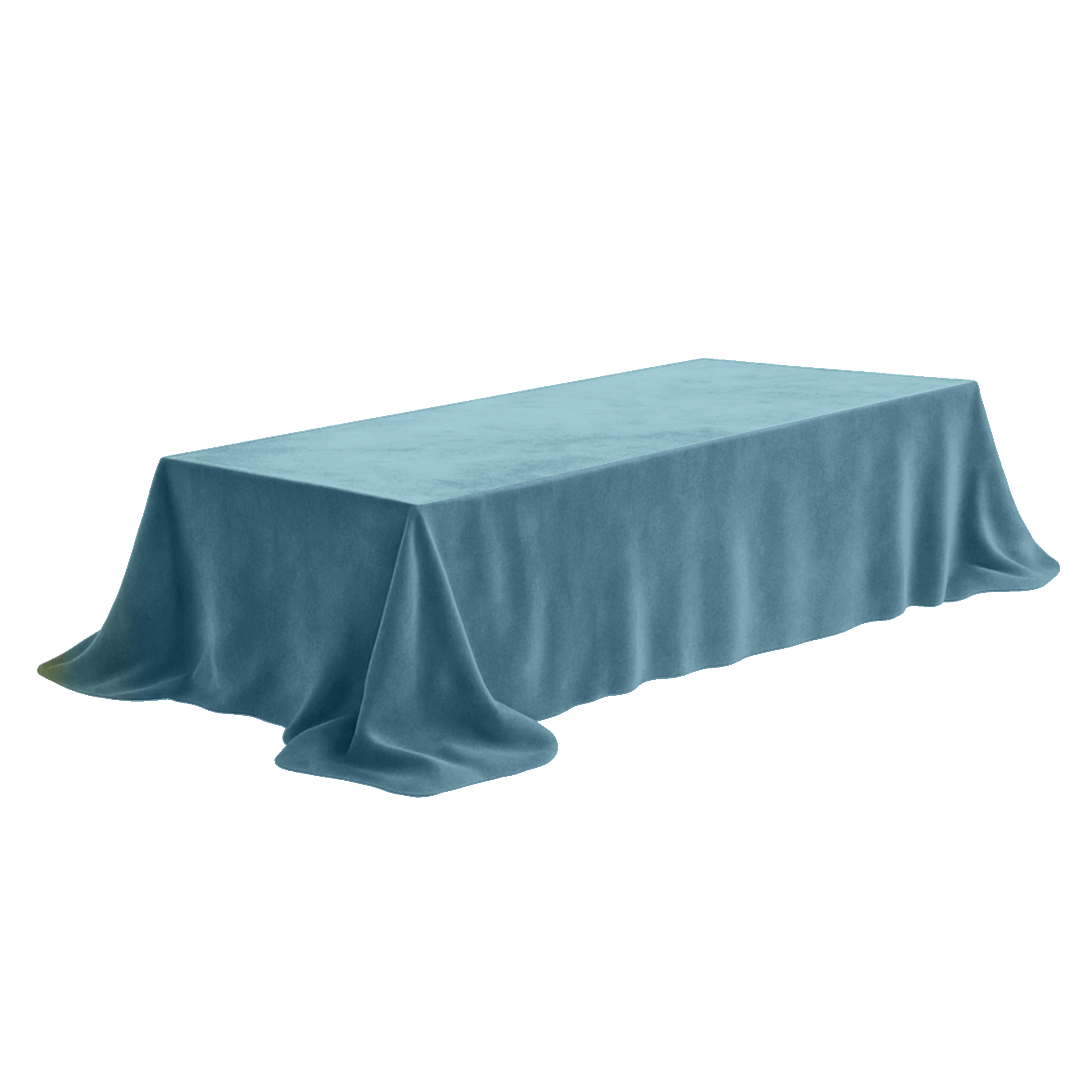 Скатерть бархат Темно-бирюзовый прямоугольная