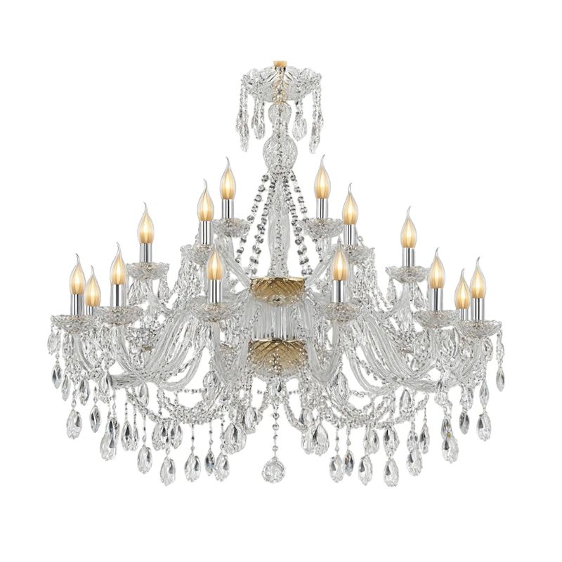 Люстра "Хрусталь золото" 90 см