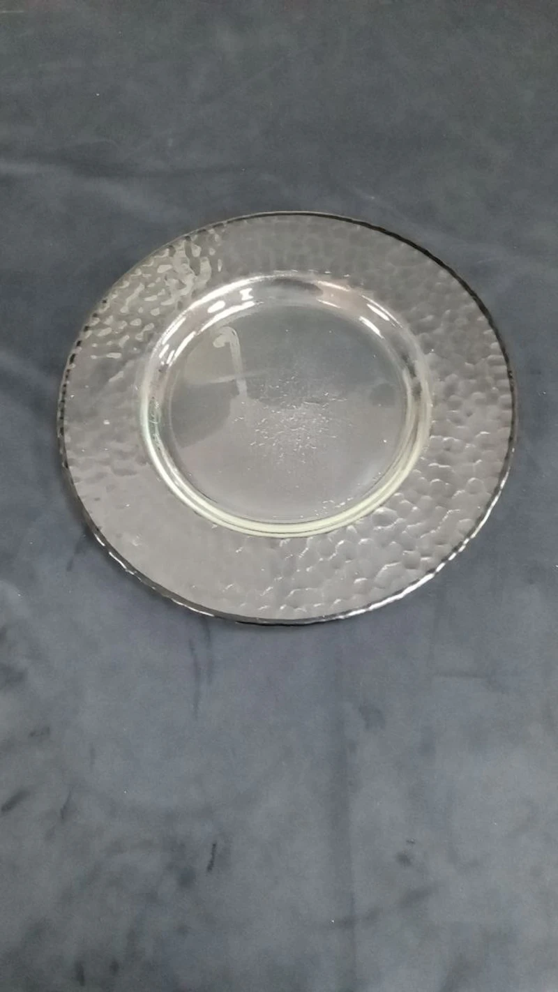 Подстановочная тарелка "Минимал" c черным кантом