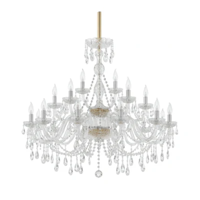 Люстра "Хрусталь серебро" 90 см - изображение 1