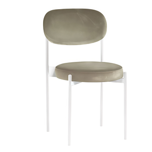 Стул Monaco белый  кофе с молоком - изображение 1