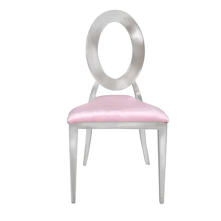 Стул «Элемент» серебро, пепельно-розовый бархат - Фото миниатюра 2