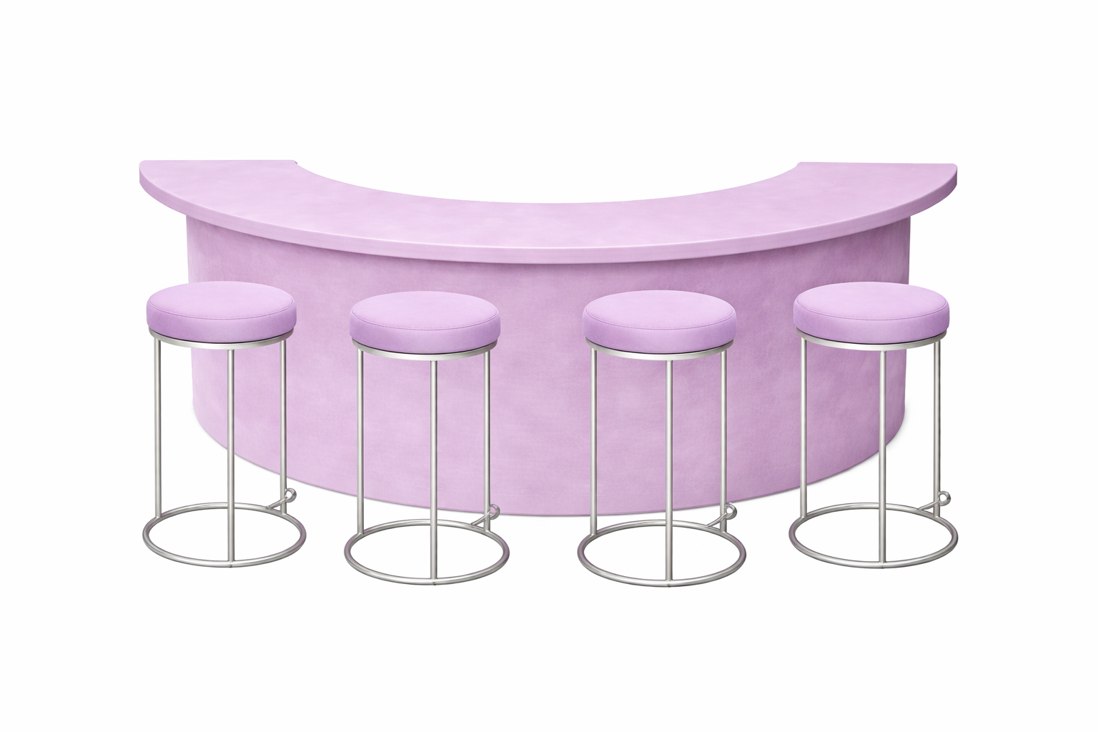 Барный комплект "Луна"  лавандовый бархат