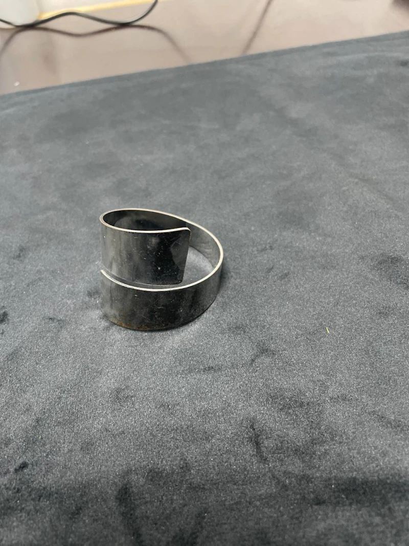 Кольцо для салфетки "Минимал" серебро