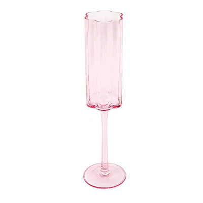 Бокал для шампанского "Флорал" нежно-розовый - изображение 1
