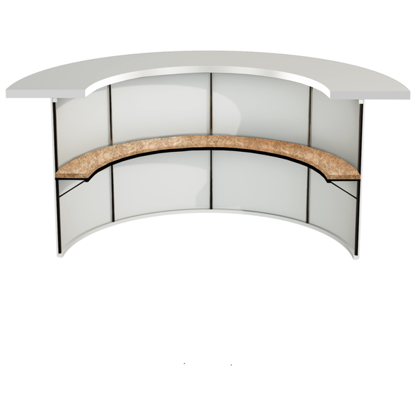 Барная стойка "Луна" 360 белый под кастомизацию  - изображение 3