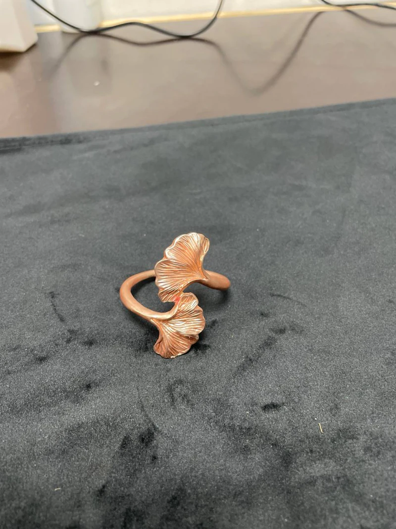 Кольцо для салфеток "Клевер" медь