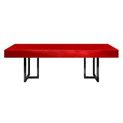 Стол "Лофт черный" алый - изображение 1