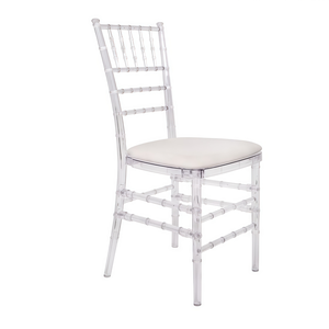 Стул «Тиффани» прозрачный, кремовый бархат