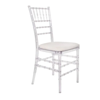 Стул «Тиффани» прозрачный, кремовый бархат - изображение 1