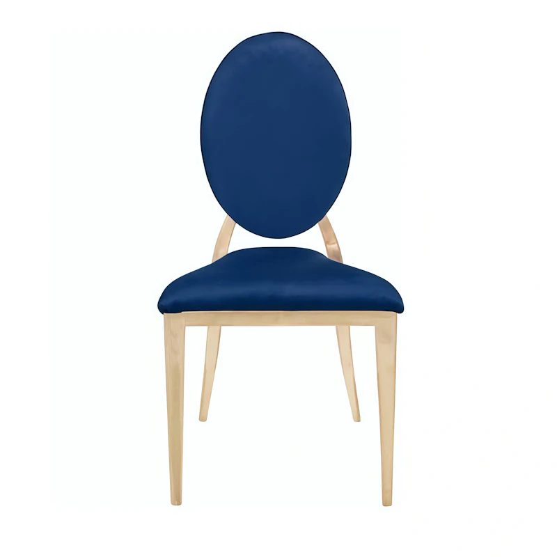 Стул «Вашингтон» золото, синий бархат