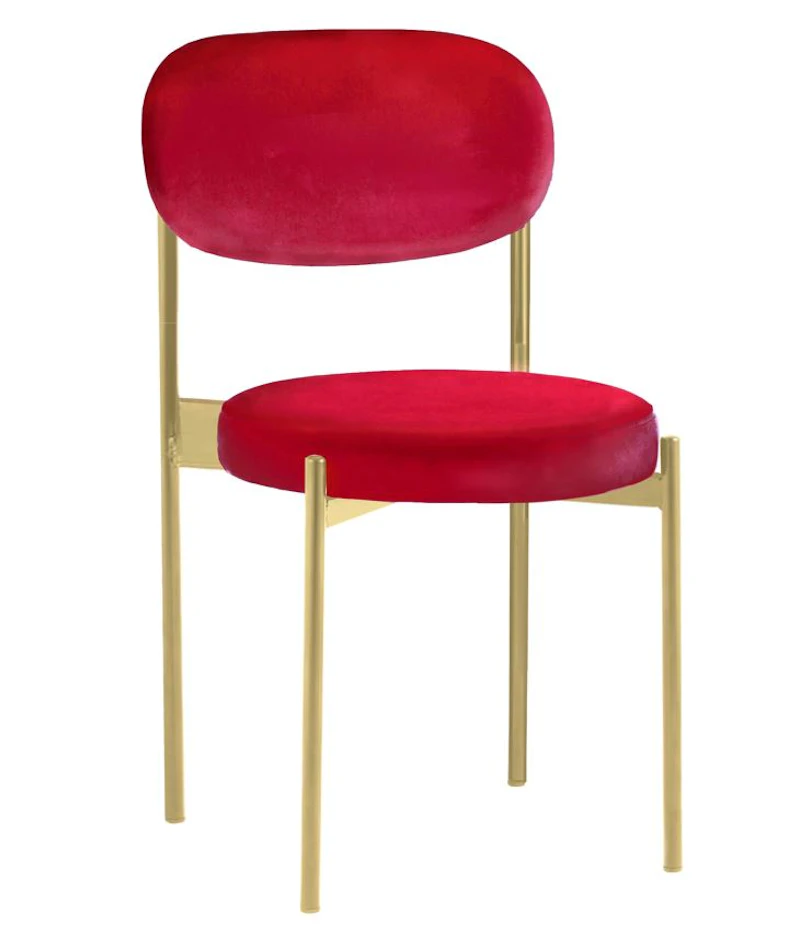Стул Монако золото алый