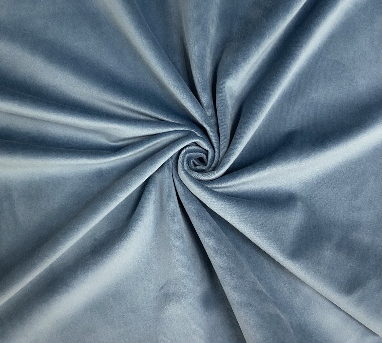 Стул барный золото, пыльно-голубой бархат