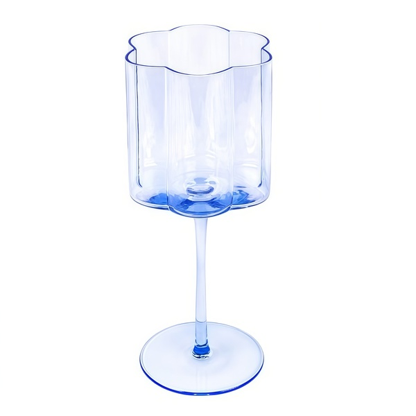 Бокал для вина "Floral" небесно-голубой