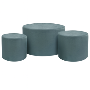 Набор пуфов Пыльно-Голубой