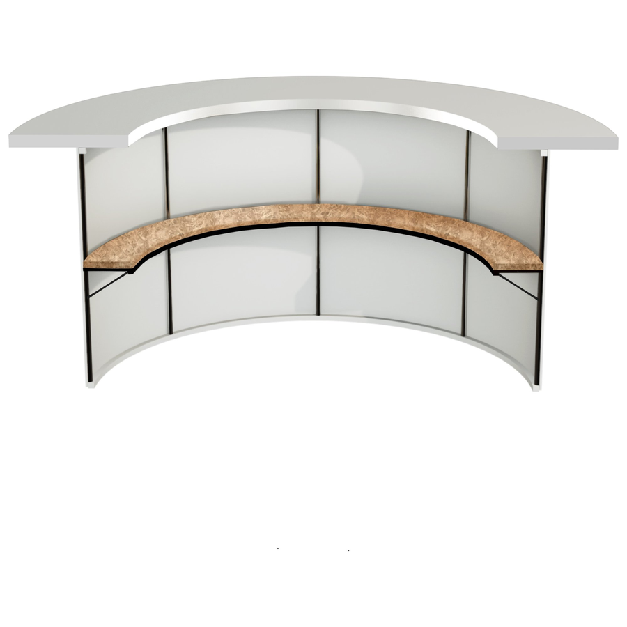 Барная стойка "Луна" 360 белый под кастомизацию  - Фото миниатюра 3