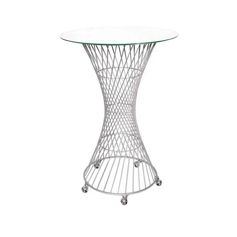 Стол для торта "Паутинка" серебро