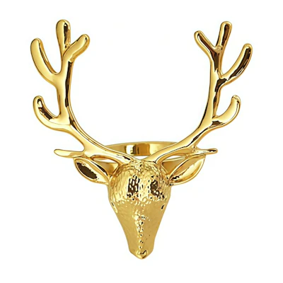 Кольцо для салфеток золотой олень - изображение 1