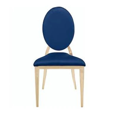 Стул «Вашингтон» золото, синий бархат - изображение 2