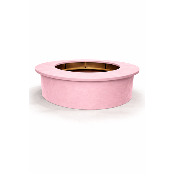 Барная стойка круглая обивка пепельно-розовый бархат - изображение 2