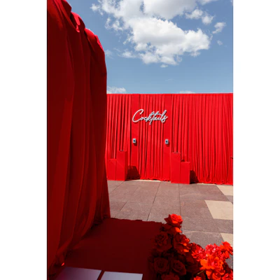 Колонна 70 см с чехлом алая - изображение 2