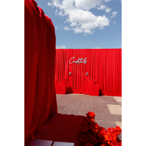 Колонна 100 см с чехлом алая
 - изображение 2