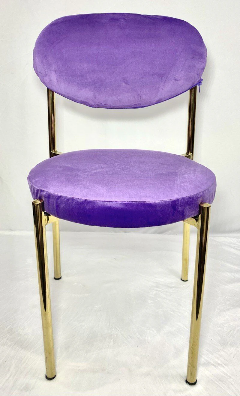 Стул Монако золото фиолетовый