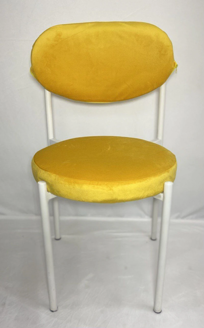 Стул Монако белый лимонный