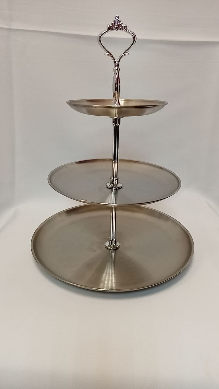 Этажерка 3х ярусная металлическая - Фото миниатюра 2