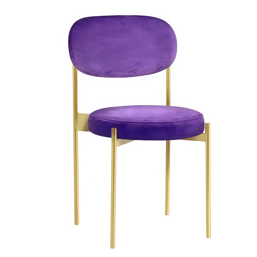Стул Монако золото фиолетовый - Фото миниатюра 1