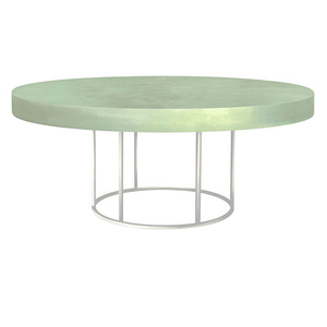 Стол "Лофт" белый травяной