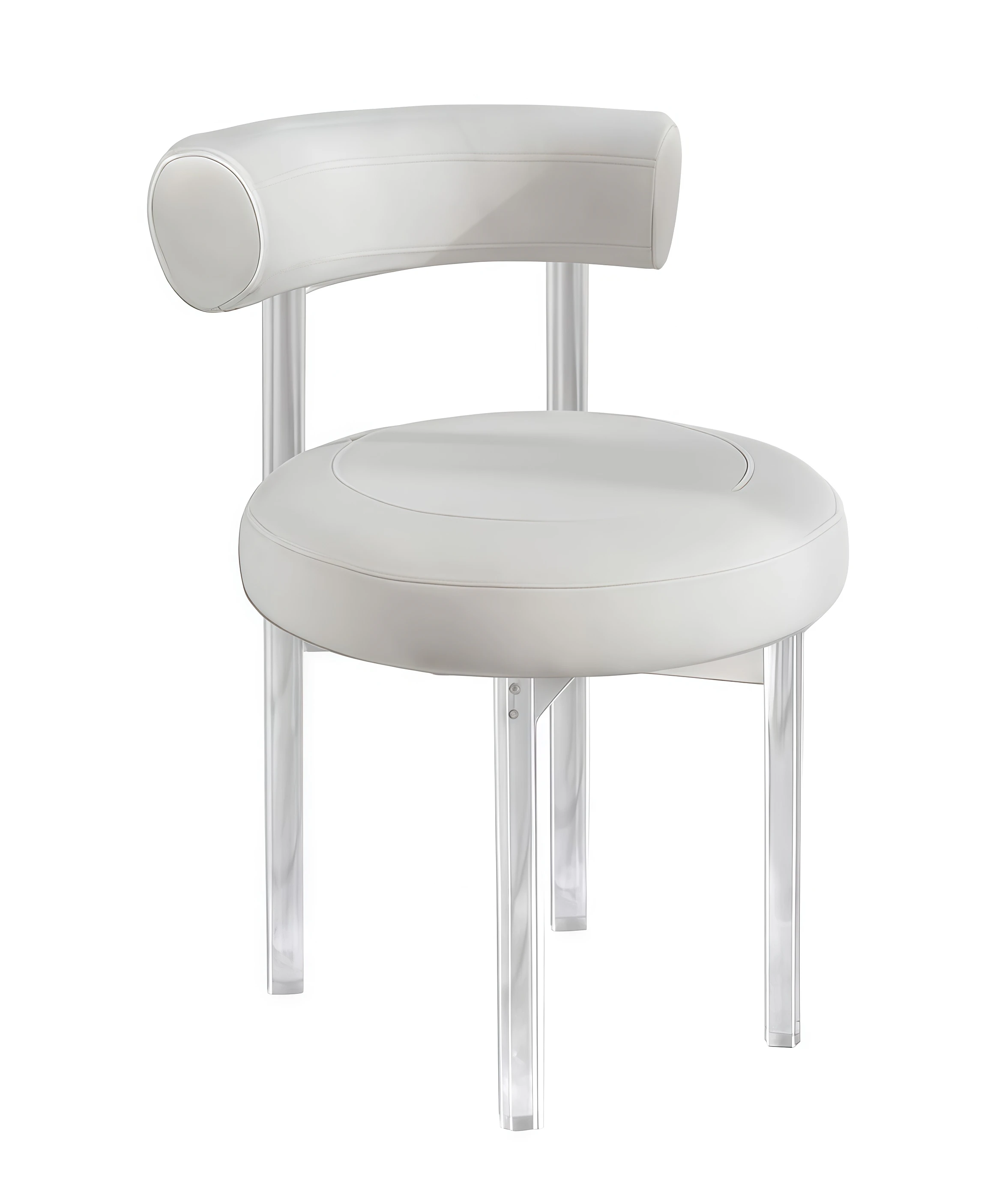 Стул Токио белая кожа