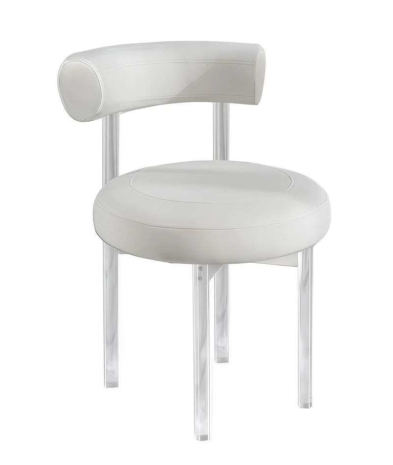 Стул Токио белая кожа