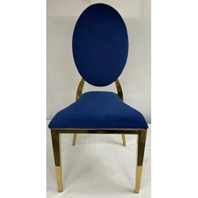 Стул «Вашингтон» золото, синий бархат - изображение 3