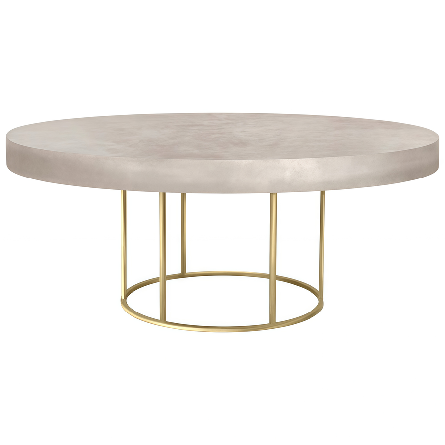 Стол "Лофт" золото светло-бежевый - Фото миниатюра 1