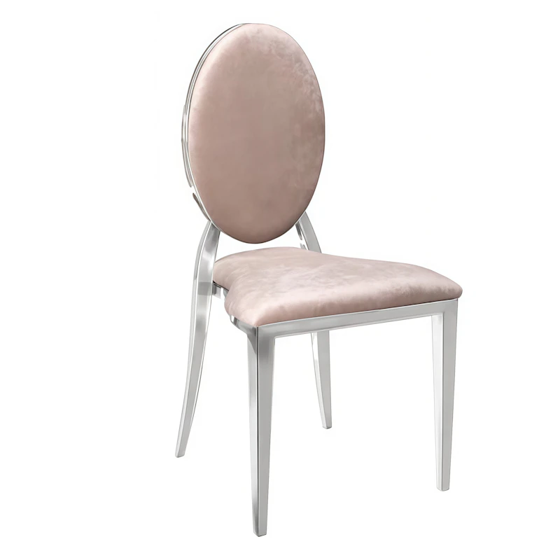 Стул «Вашингтон» серебро, бежевый бархат