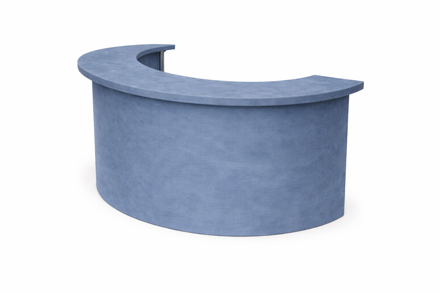 Барная стойка  "Луна" голубой бархат