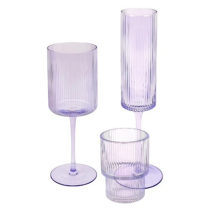Набор бокалов "Осака" лавандовый