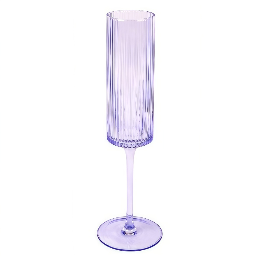 Бокал для шампанского "Осака" лавандовый - Фото миниатюра 1