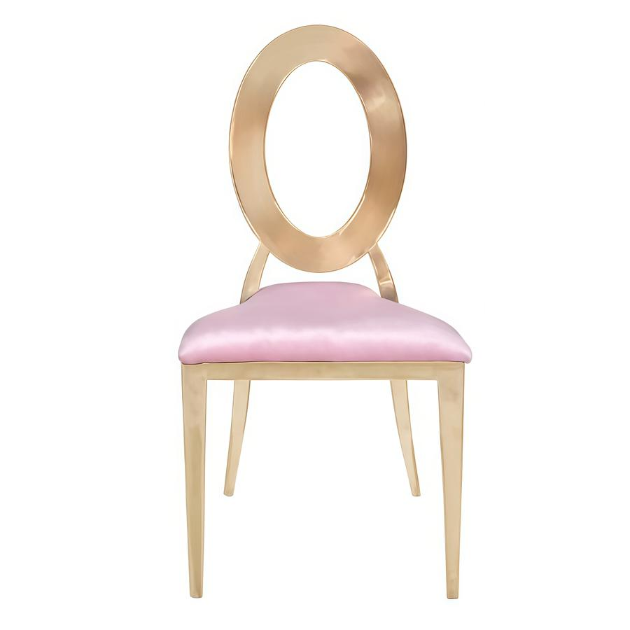 Стул «Элемент» золото, пепельно-розовый бархат - Фото миниатюра 2
