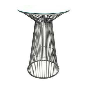 Коктейльный стол "Арфа" серебро