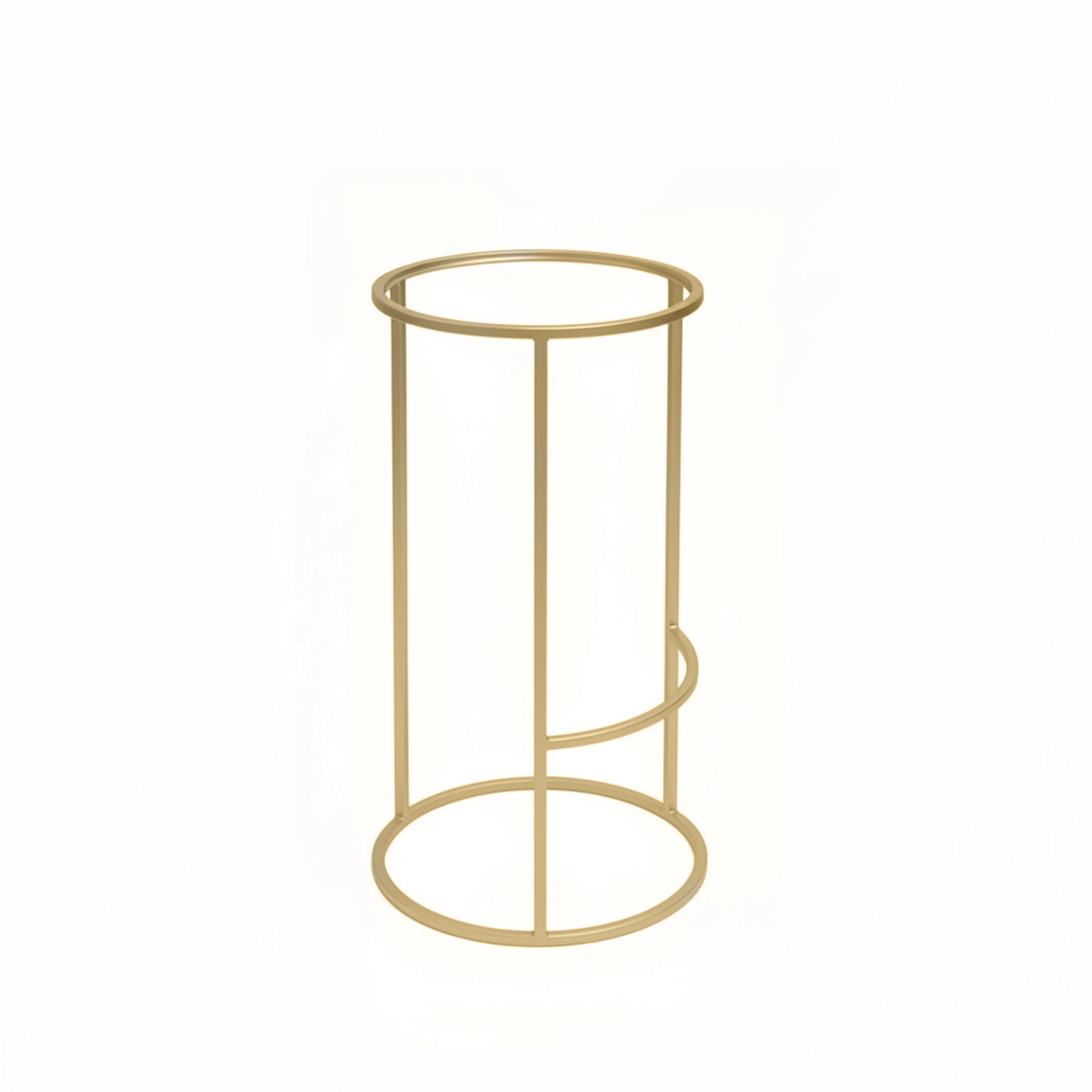 Каркас барного стула золото