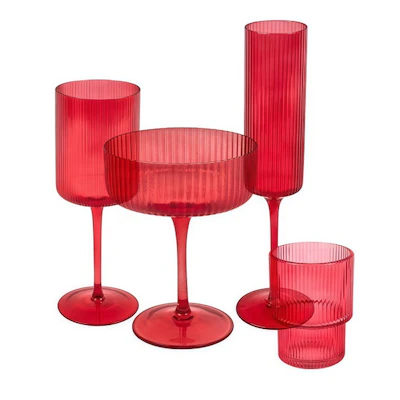 Набор из 4 бокалов "Осака" рубиновый - изображение 1